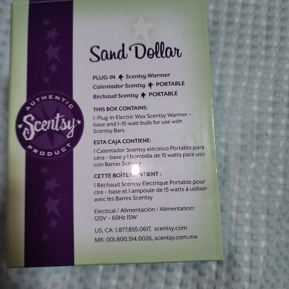 SCENTSY EUC SAND DOLLAR PLUG IN FRAGRANCE WARMER